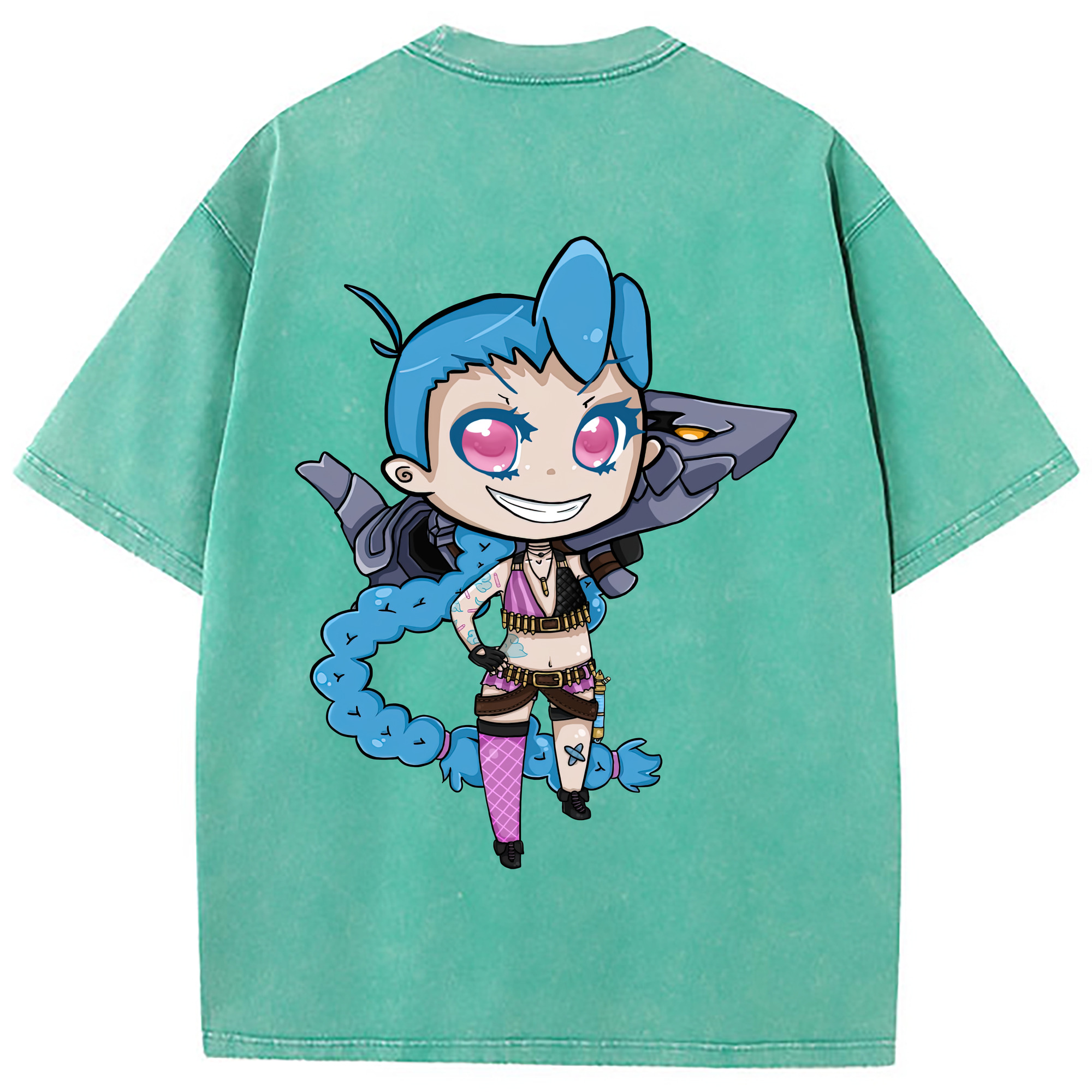 （画像用） リーグ・オブ・レジェンド League of Legends LOL 綿100% ヴィンテージ風 半袖Tシャツ（背面プリント）